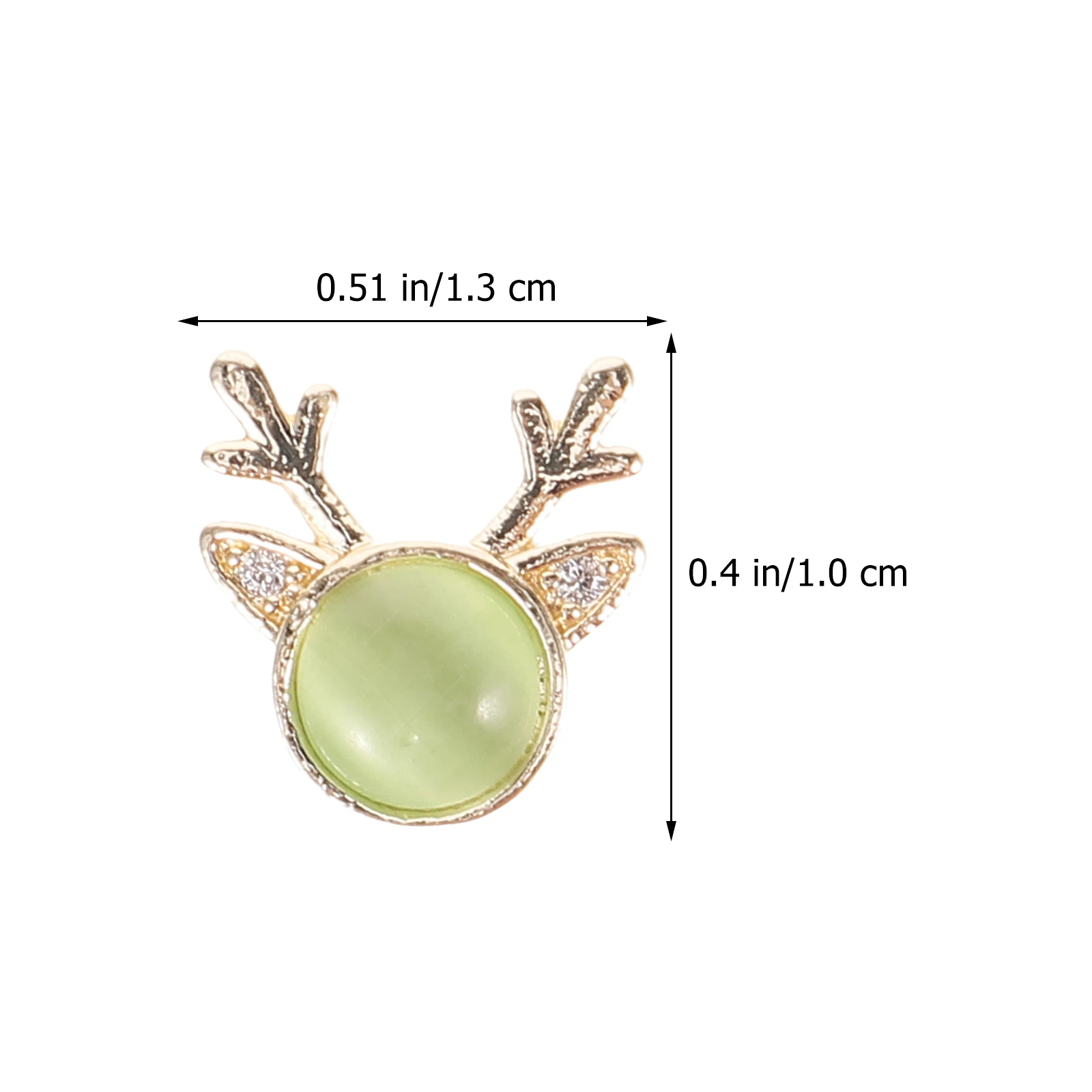 

5pcs Charms Deer Head Gems Nail Decorations for Women Manicure Accessories Kawaii Nail Charms Fake Nails Jewelry