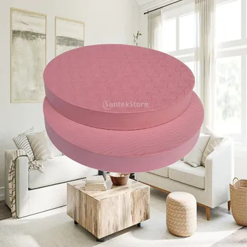 Yoga Knee Pad Thick Round TPE Cushion Anti Slip Joint Support Mat for Planks Yoga Core and Balance Work