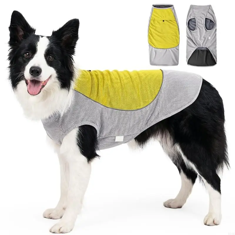 Dog Cool Kühlweste für kleine bis große Hunde, weiche Kleidung, Verdunstungskühlpullover, Sommerpyjama B03E – Detail 2