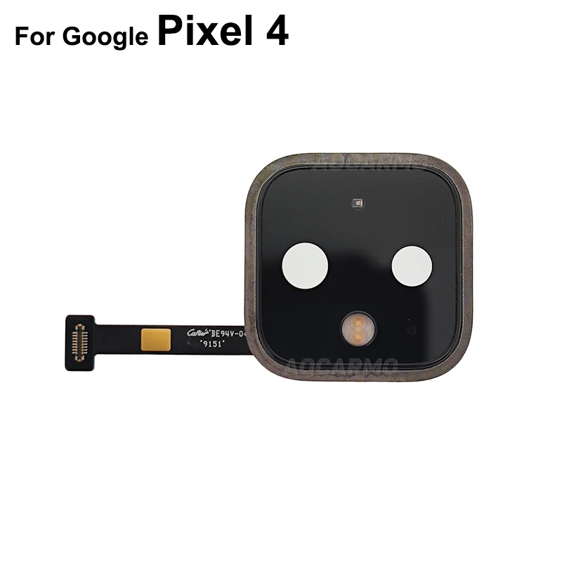 Aocarmo per Google Pixel 4 XL 4XL obiettivo fotocamera posteriore posteriore con cornice di prossimità luce Flash ambientale nastro Flex Cable parte di riparazione