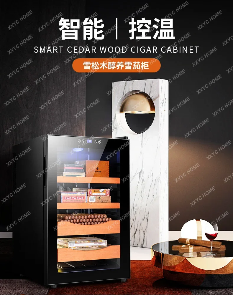 Cigar Temperature Control Moisturizing Refrigerated Ice Bar Wine Cabinet