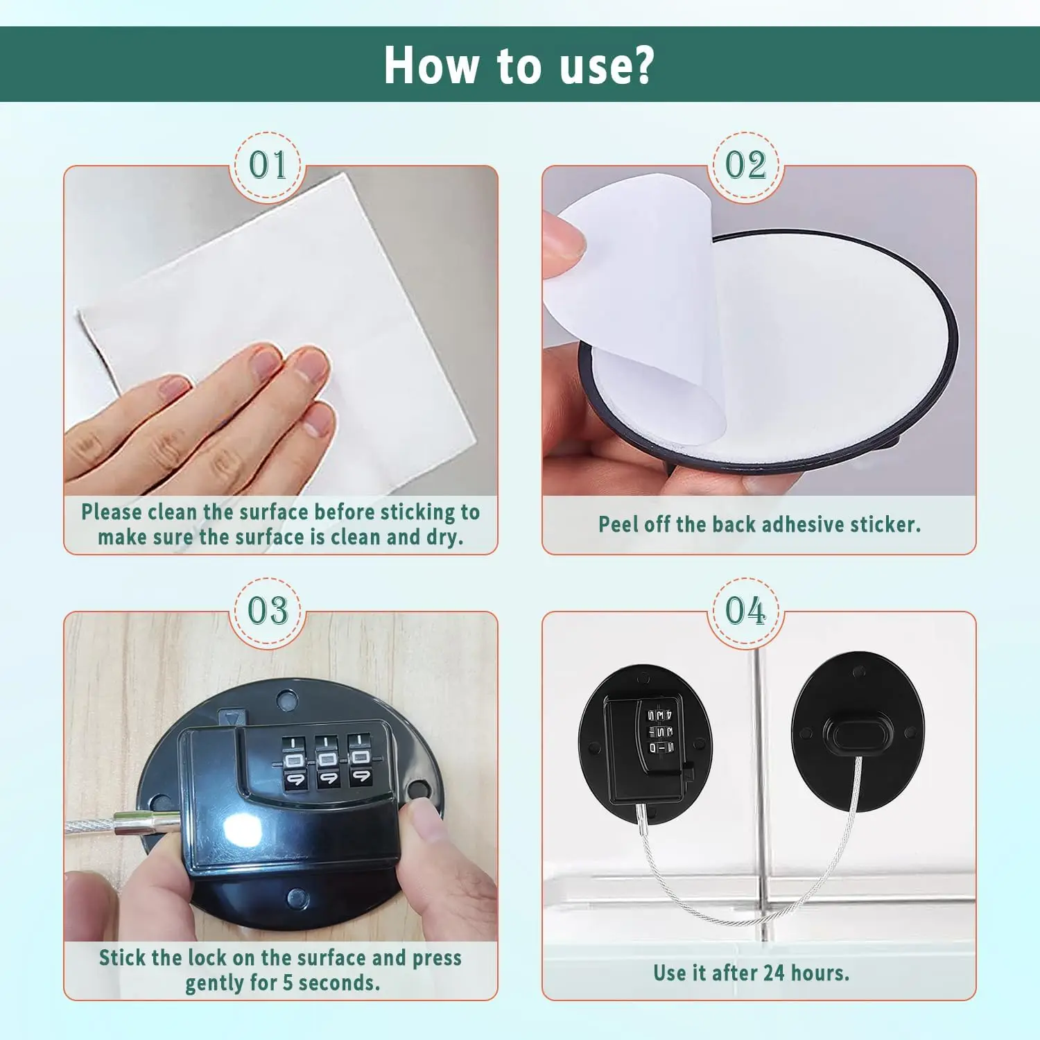 أقفال أمان للأطفال، أقفال الثلاجة، أقفال الأدراج، أقفال الأبواب والنافذة، أقفال كلمة المرور للدرج، قفل أمان بكلمة مرور #4