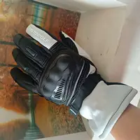 Motowolf-guantes de invierno para motocicleta, guantes térmicos de lana impermeables a prueba de viento de cuero para Motocross, esquí, motociclista, accesorios para montar en Moto