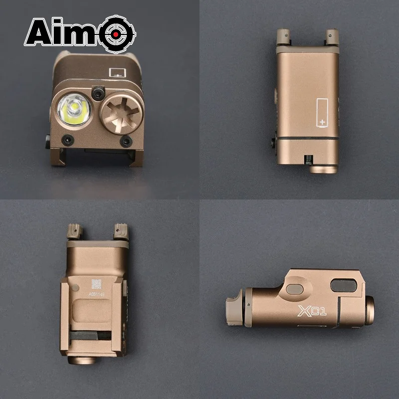 Tactical Metal Surefir XC1 Pistol Scout Light   For Glock 17 18 19 22 23 Picatinny Rail Wadsn Hunting X300 X400 Weponlight