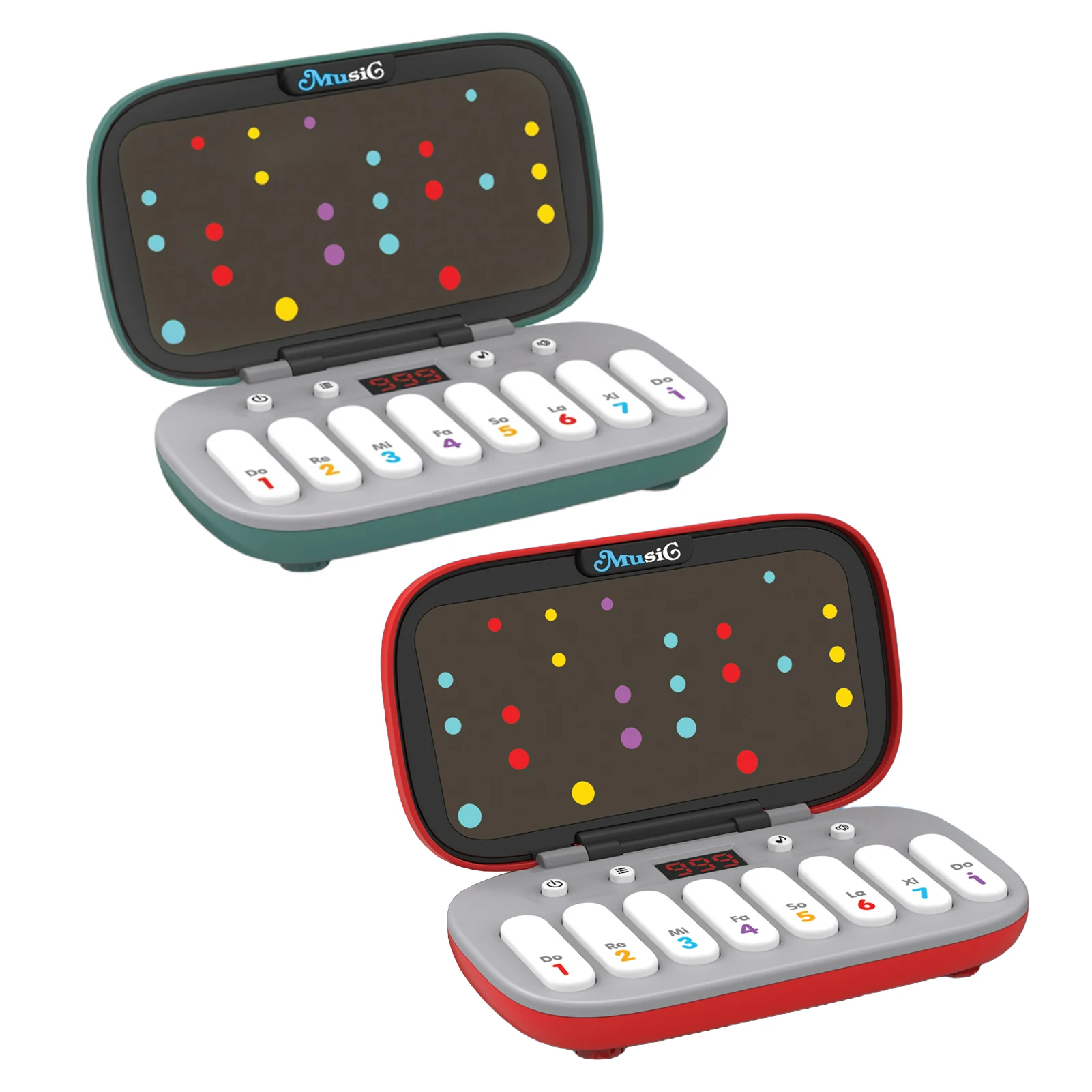 لوحة مفاتيح إلكترونية محمولة بيانو رقمي صغير مع 7 أوضاع إيقاعات موسيقية لممارسة سرعة اليد والتفاعل بين الوالدين والطفل #1