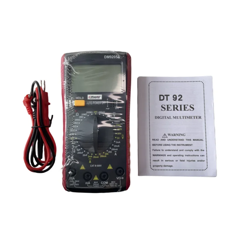 Digital Multimeter:AC/DC LCD Digital Multimeter 1000V Voltmeter Ammeter Ohm Tester High Safety Handheld Meter (Not Batteries)