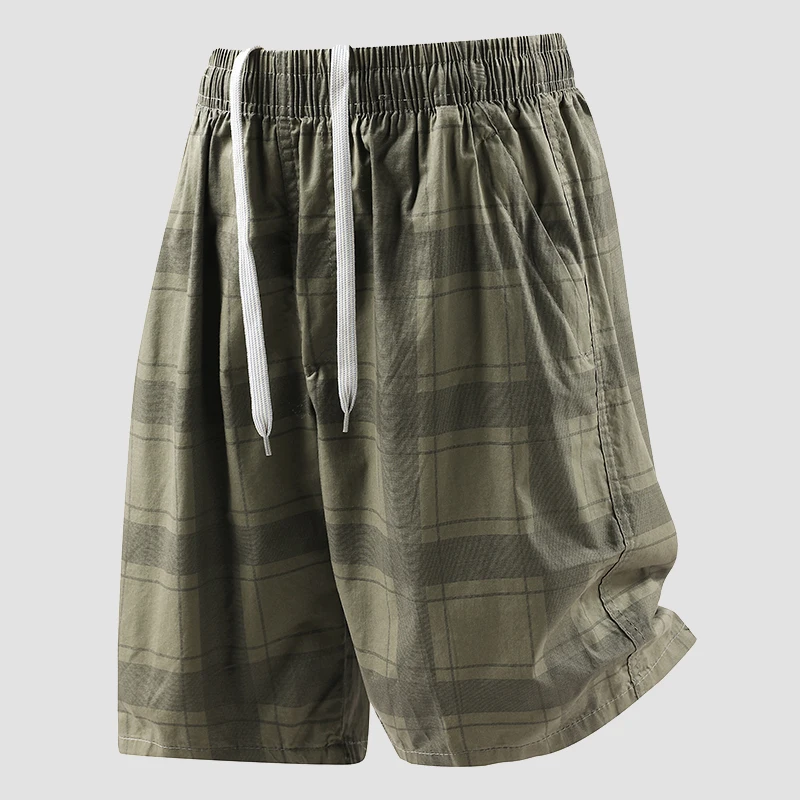 

Men's Summer Solid Color Antibacterial Cotton Shorts High-end Sports Leisure Outdoor Street Golf Fishing Jogging Cool Shorts