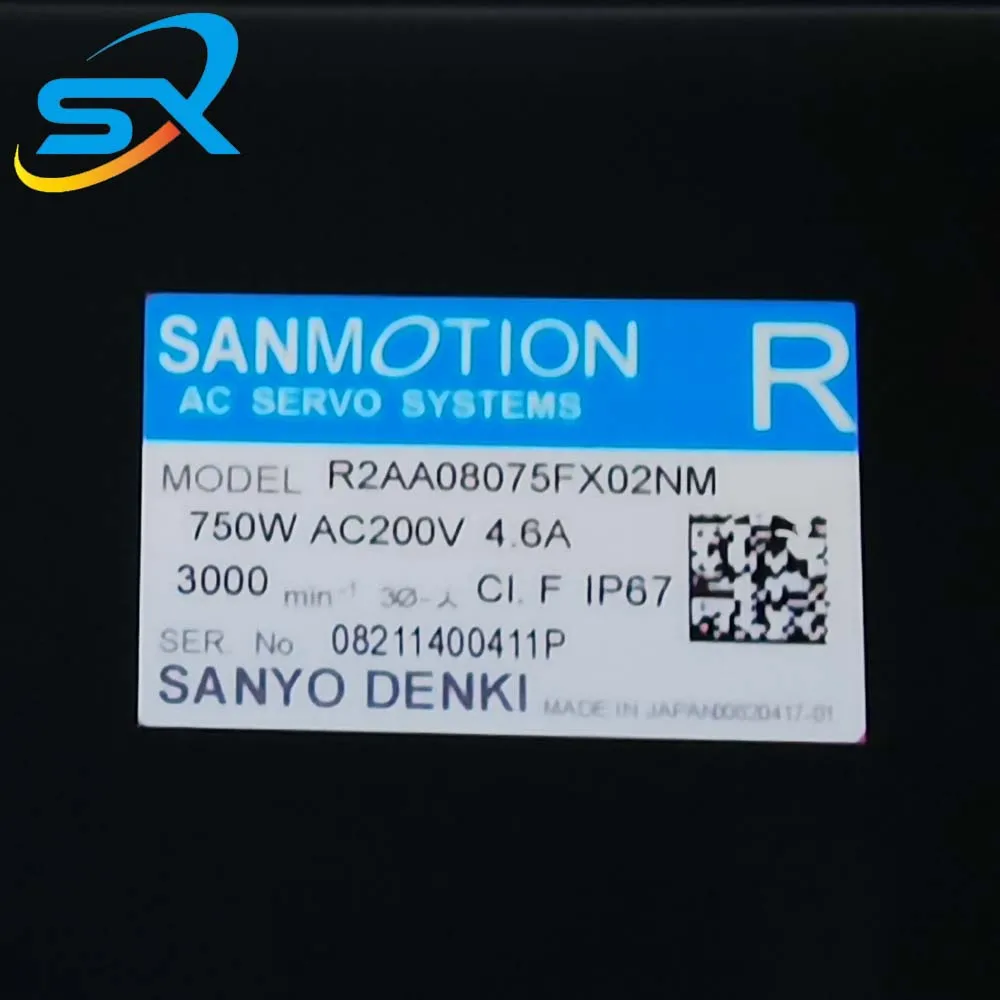 Motor Servo Berkualitas Tinggi Sanyo R2AA08075FX02NM 750W dengan Video Inspeksi Pabrik, Hubungi untuk Informasi Lebih Lanjut