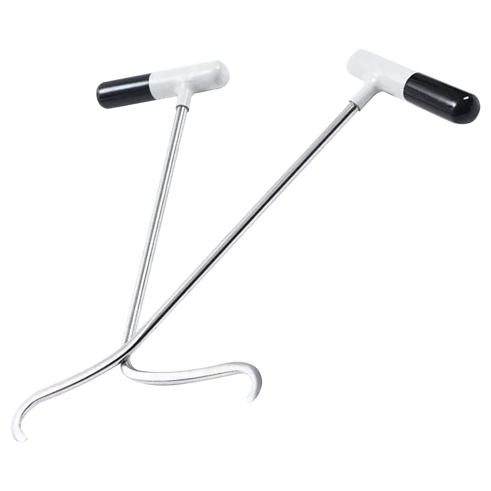 2Pcs Auto Dent Repair Push Rods, Paintless Bodywork Dent Removal Hook Tools, Alloy Steel Pry Bars