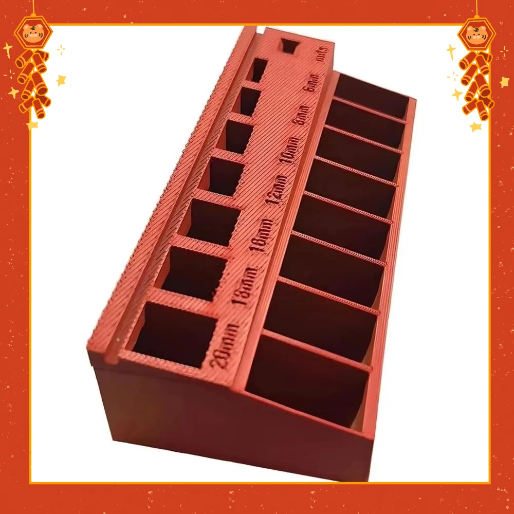 Large Capacity Tool Box Small Hand Parts Drills Socket Storage Box Screw Length Tools Packaging Household Organizer