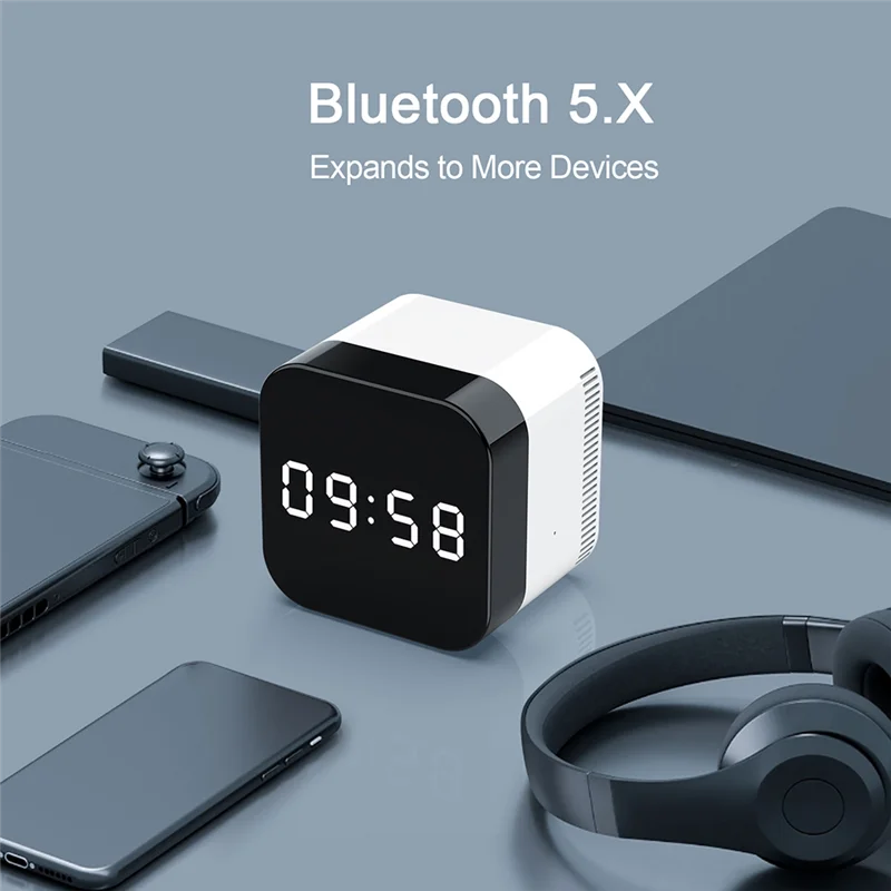 

ABMF-H96 Clock TV Video Box Decoding Android14 Support 8K Wifi6 Media Player TV Receiver BT5.0 Voice Remote TV Boxs US Plug