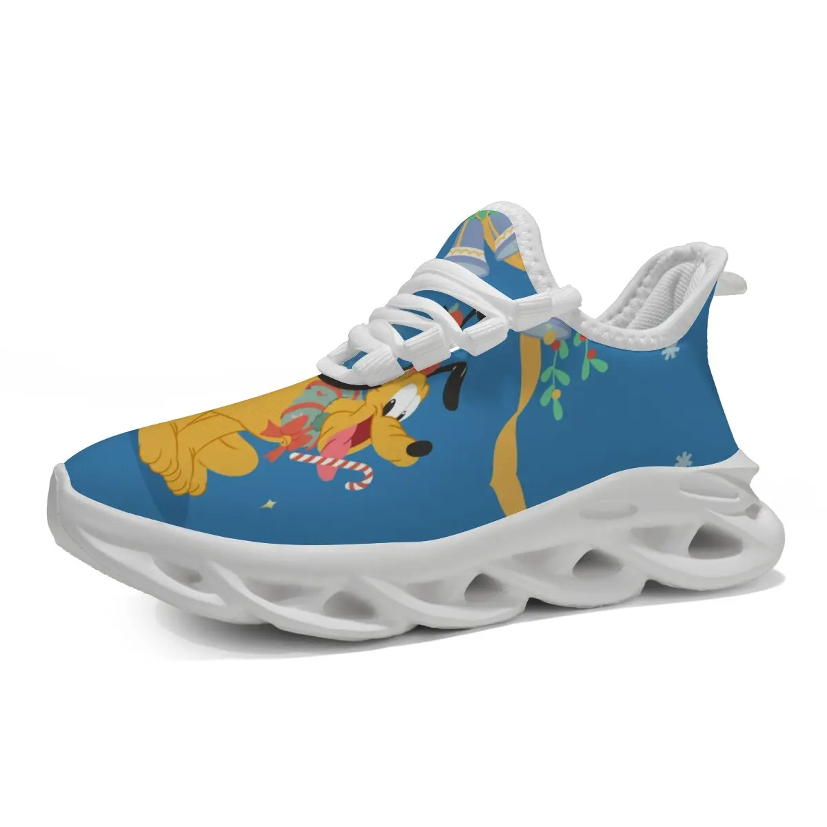 

Goofy Christmas Print Blue Sneakers Fashion Casual Outdoor Breathable Athletic Tennis Footwear Lightweight Zapatillas De Hombre