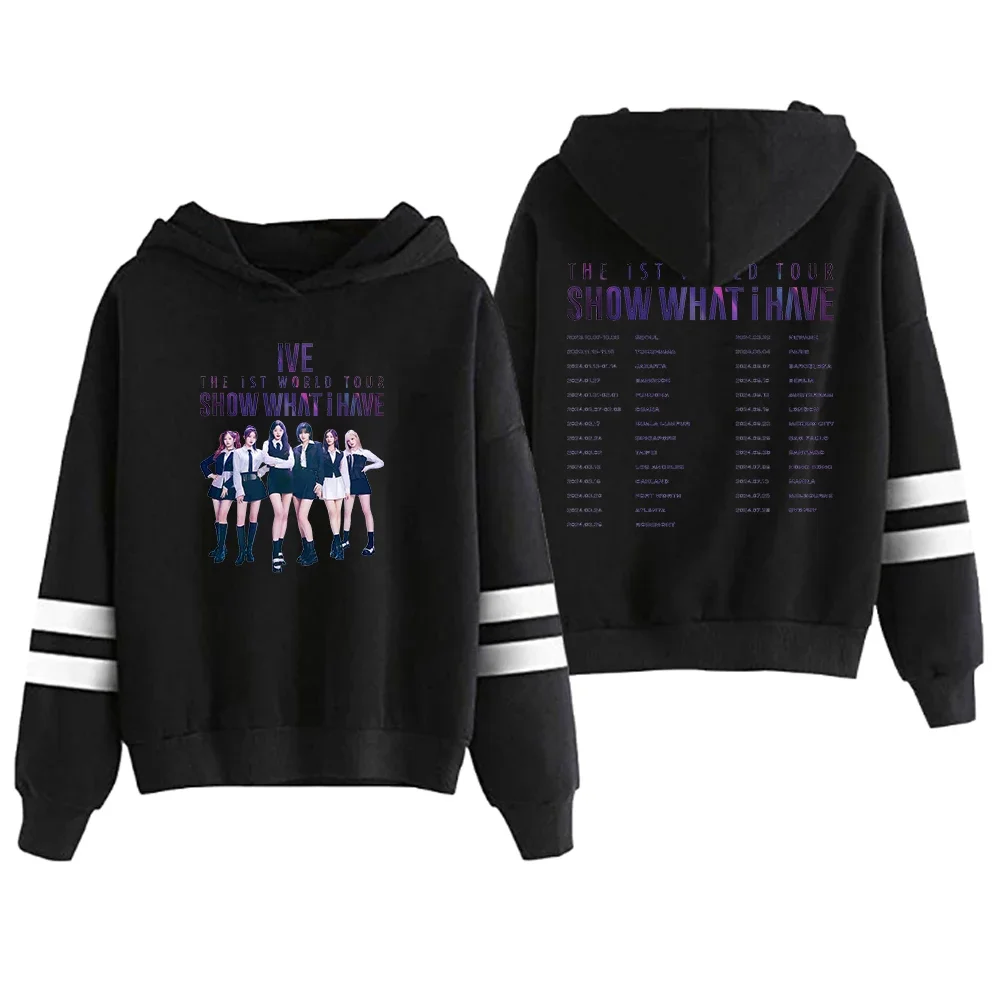 KPOP IVE The 1ST World Tour Show What I Have Oversized Women/Men Hoodie Sweatshirt Yujin Gaeul Wonyoung Rei Leeseo K-POP Clothes