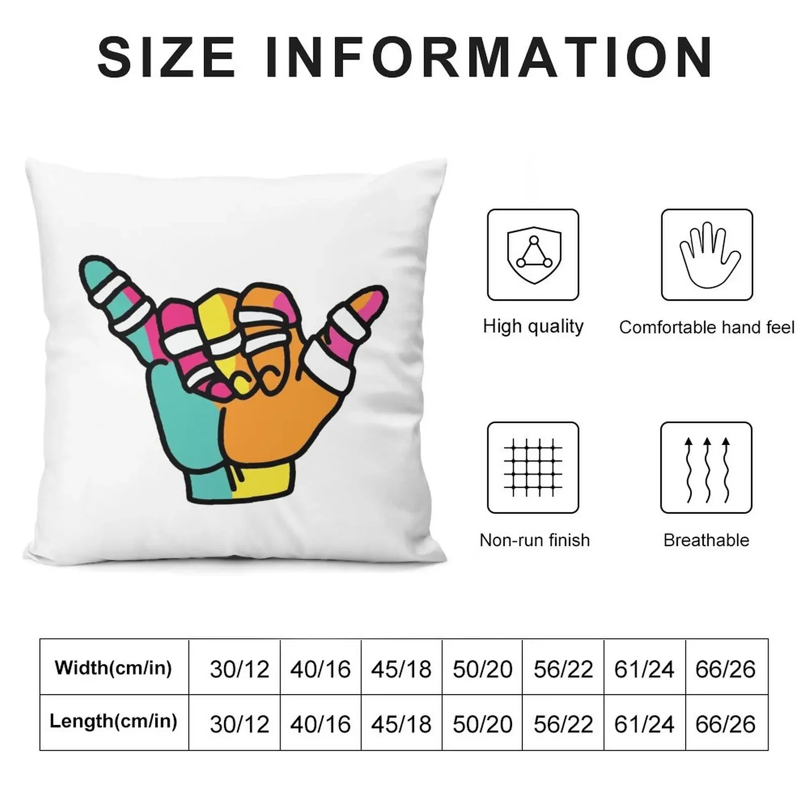 Jiu Jitsu Shaka Hand Pop Art Throw Pillow Sofa Covers For Living Room anime girl Elastic Cover For Sofa pillow