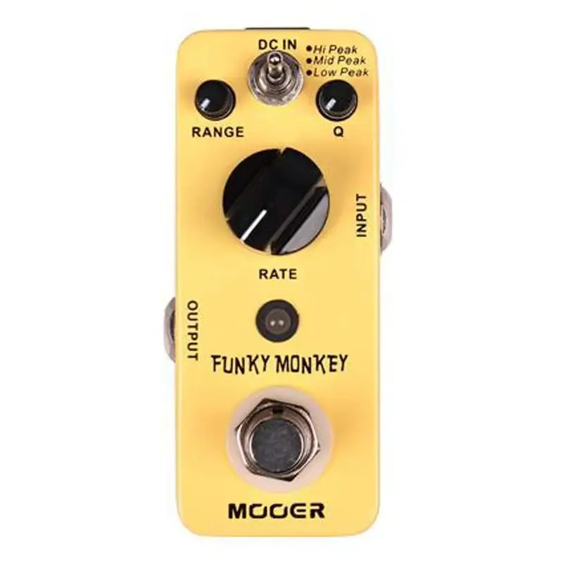 MOOER Guitar Effect Pedal Funky Monkey Auto Wah 3 Modes Hi Mid Low Peak Pedal True Bypass Full Metal Shell Guitar Accessories