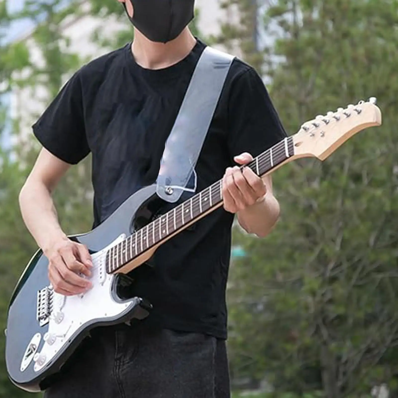 Transparent Guitar Strap Widen PC Electric Guitar Strap for Folk Guitar Bass