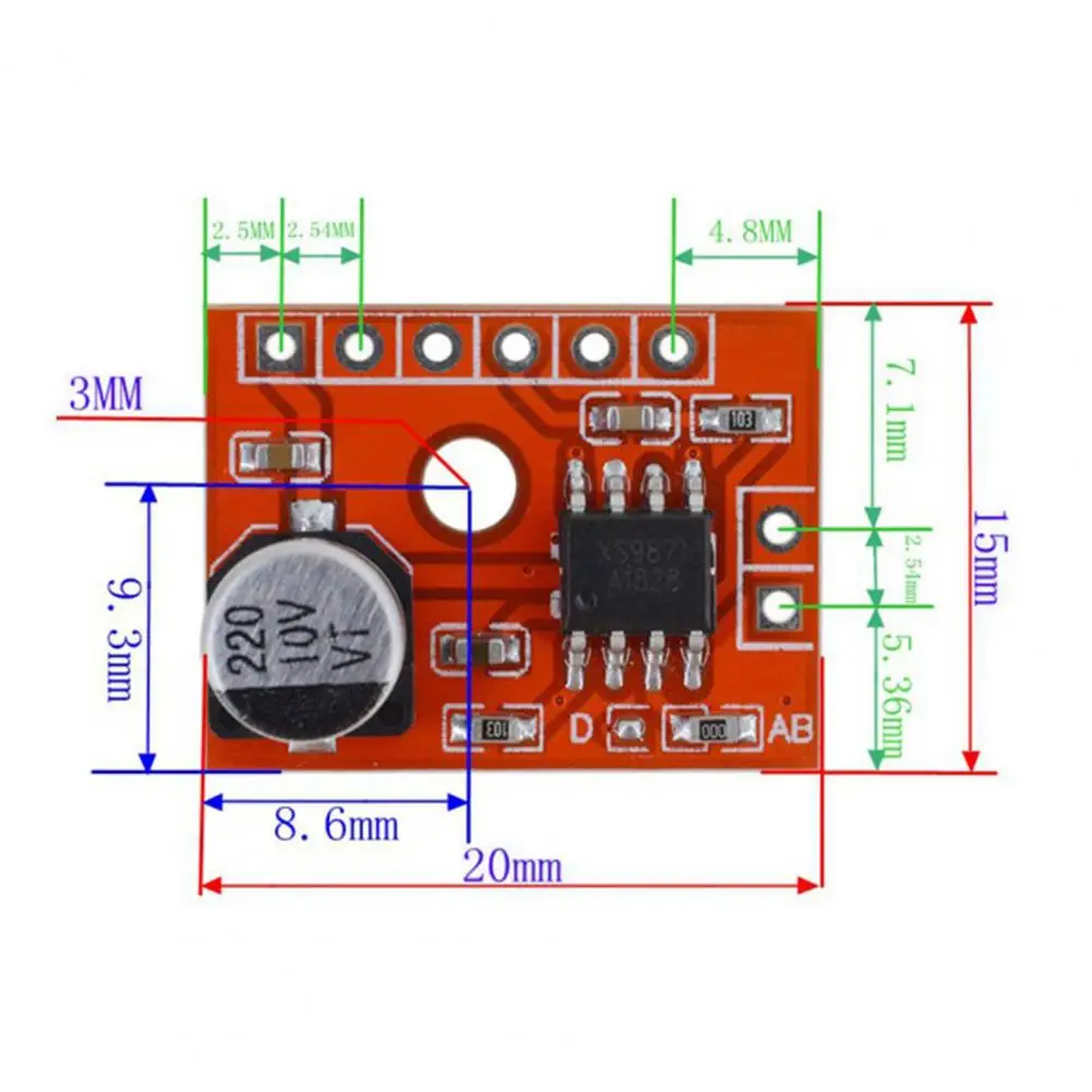 Altoparlante 3W 4R comodo ricevitore amplificatore facile da usare scheda amplificatore Audio sicura segnale stabile accessori elettronici