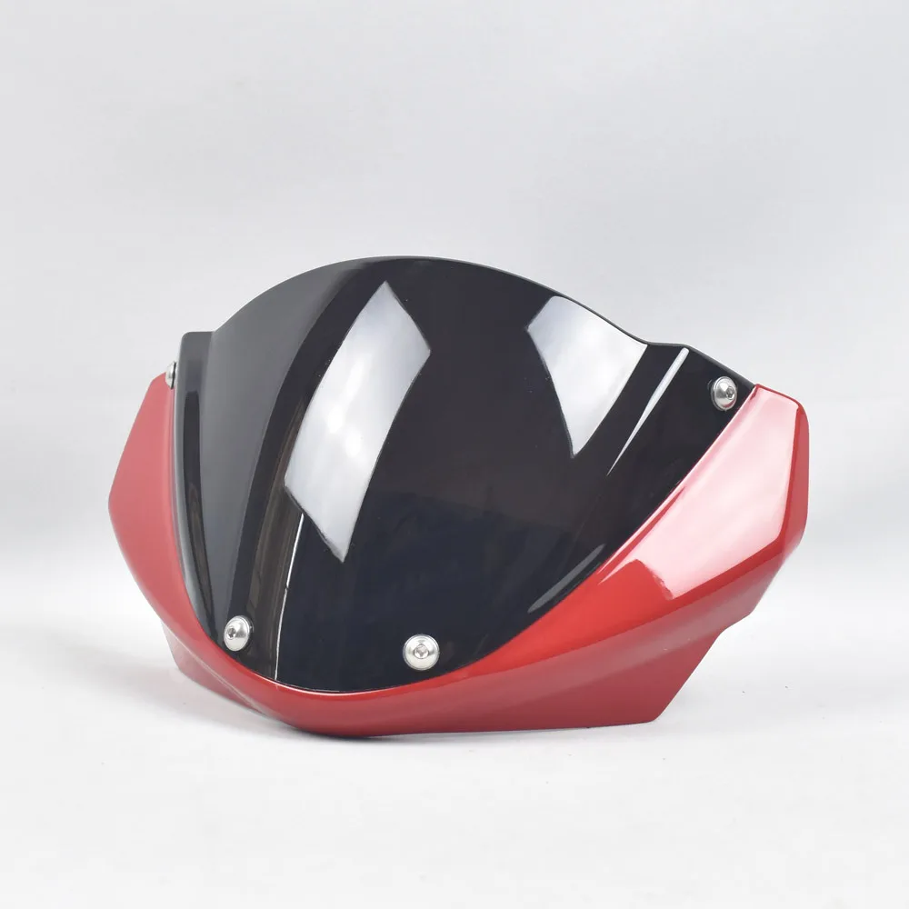 Windshield Assembly with Fairing and Sun Visor for Ducati 696 795 796 M1100 Motorbike ABS and Polycarbonate Build