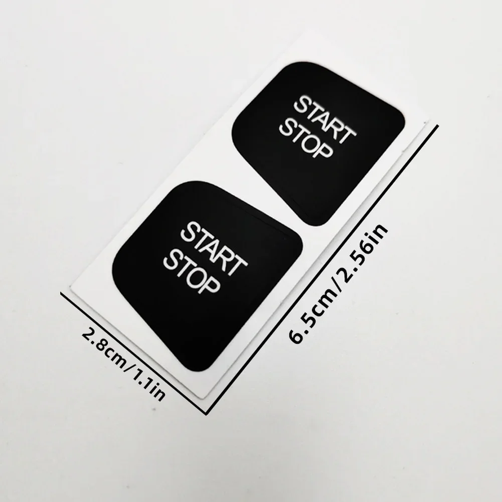 Car Control Button Sticker Control Overlay High Grade Vinyl Start Stop Decal High Grade Vinyl Illuminated Lettering
