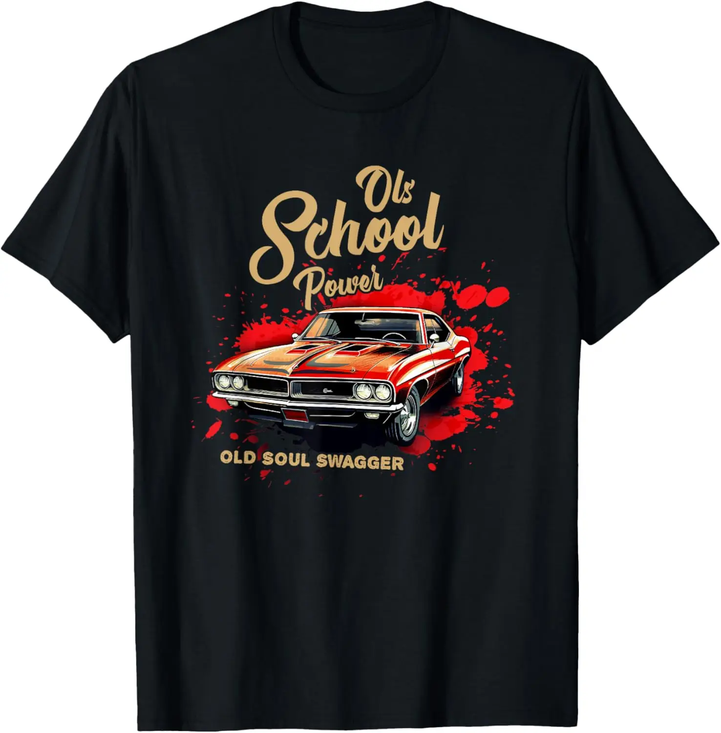 

Футболка Old School Power Old Soul Swagger с классическим автомобилем