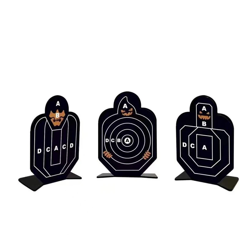 3pcs/set Airsoft Tactical Paintball Accessories Shooting Steel Target For Outdoor Hunting Training Target