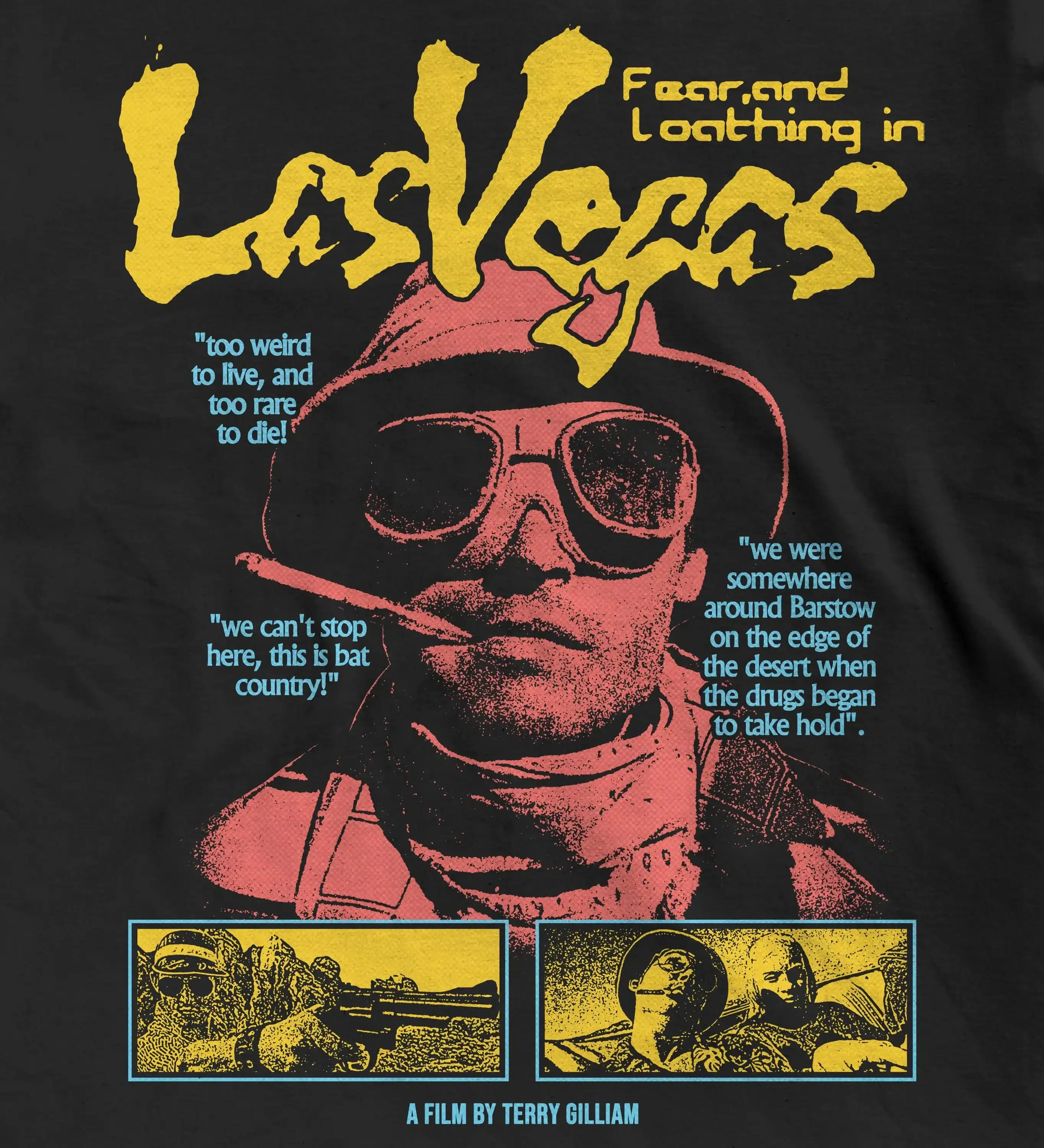 Fear and Loathing in Las Vegas T-Shirt, Vintage 90s Movie Graphic Tee
