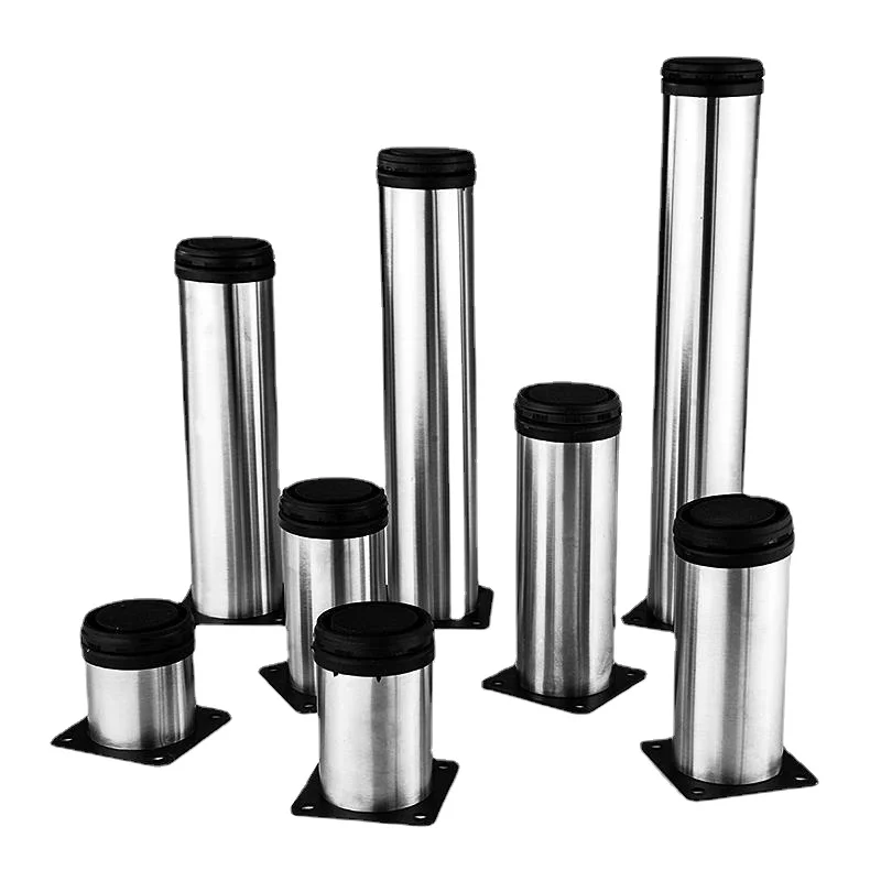 1Pc 5CM-35CM Furniture Adjustable Cabinet Legs Stainless Steel Furniture Legs Cabinet Table Sofa Bed Feet Furniture Legs Feet