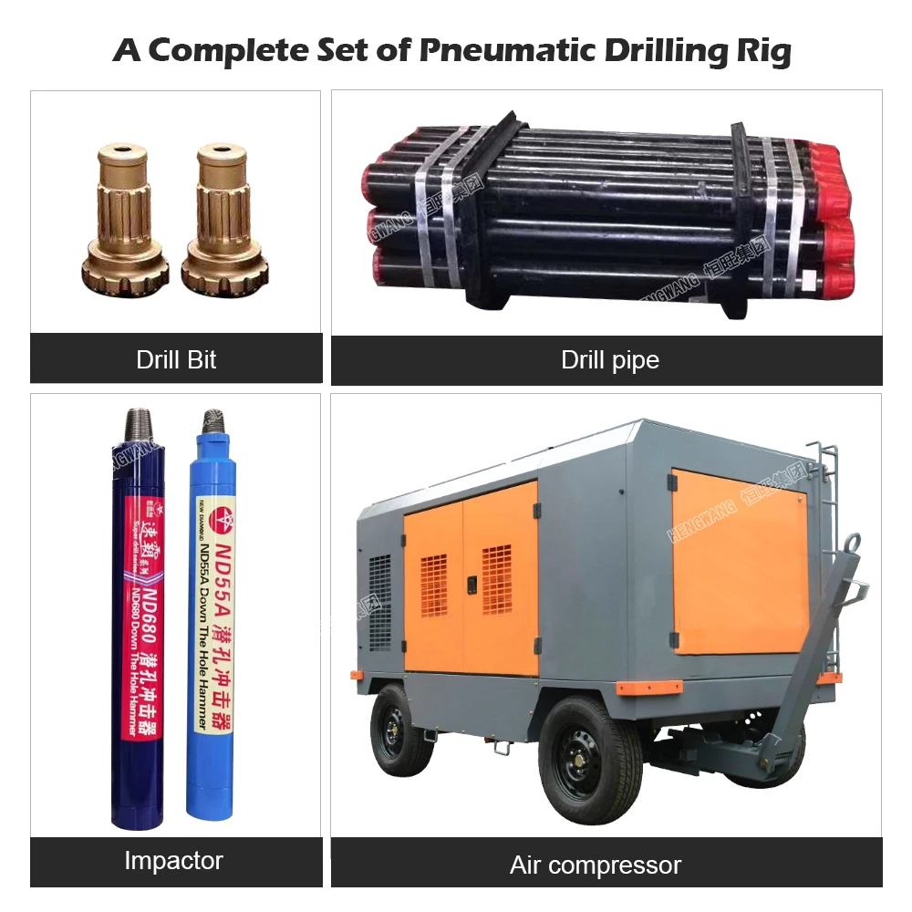 Portable Rock Drilling Machine Crawler Borehole Drill Rig Made In China