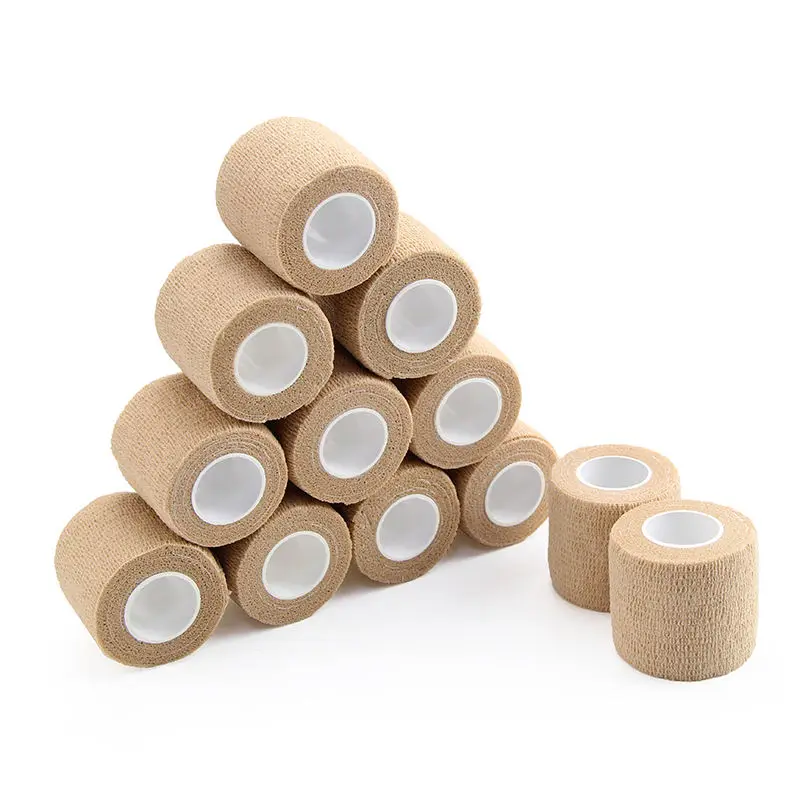 6pcs Sport Nonwoven Disposable Self Adhesive Elastic Breathable Bandage Wrap Tape Elastoplast For Knee Support Pads Finger Ankle