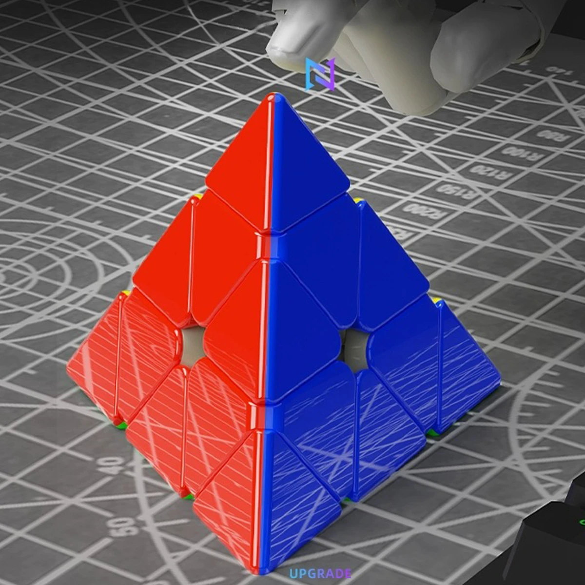 SENGSO Pyraminx 2x2 3x3 Speed Cube | Maglev Magnetic Pyramid Stickerless Puzzle  Smooth Turning for Adults & Teens