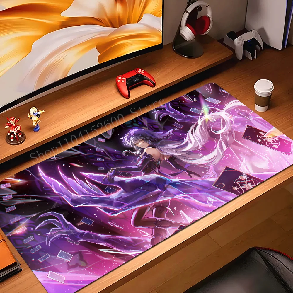 

Anime Honkai Star Rail Black-swan Mousepad Mouse Mat Desk Mat With Pad Gaming Accessories Prime Gaming XXL Keyboard Pad