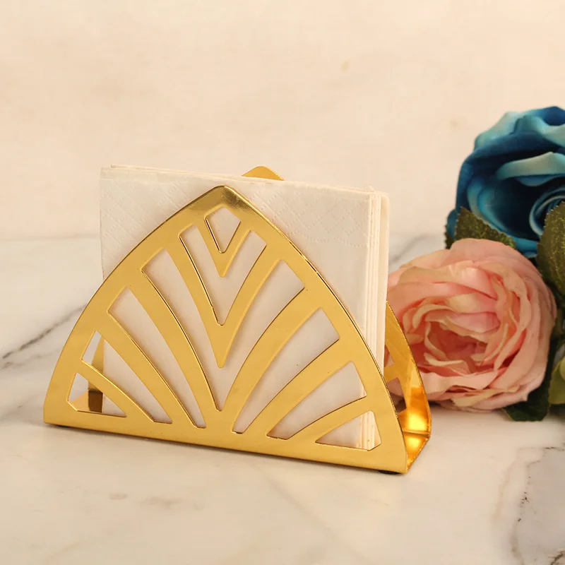 

Gold-plated Square Stainless Steel Napkin Holder Towel Holder Creative Napkin Vertical Tissue Holder Home Decoration Accessories