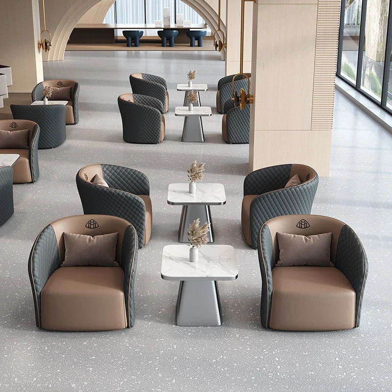 Negotiation table 4 chairs Small round  Negotiation Reception