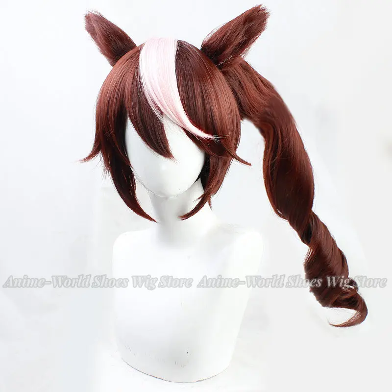 Umamusume: Pretty Derby Tokai Teio คอสเพลย์วิกผมหูผมหางม้าหยิกผู้หญิงสาวใหม่อายดอลเล่นบทบาท