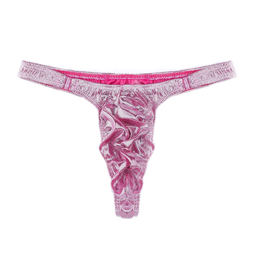 

Men Low Waist Lacquer Leather Briefs Breathable Pouch Underwear For Hot Man Panties Sexy Tоy Mens Thong G-String Underpants Men