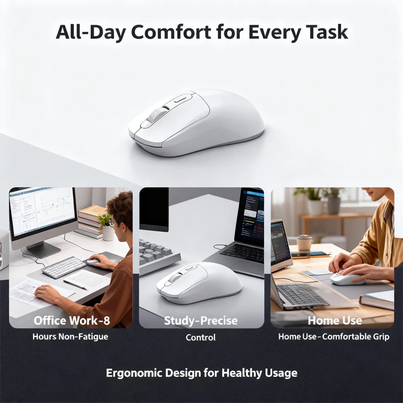 2026년 신형 멀티 모드 블루투스 게이밍 마우스 충전식 2.4G USB 무선 RGB 백라이트 마우스 태블릿 노트북용