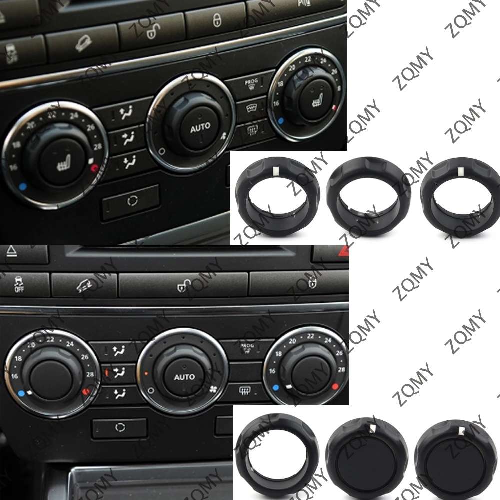 3Pcs Air Condition Control Volume Knobs For Land Rover Freelander 2 2007 2008 2009 2010 2011 2012 2013  2014 2015