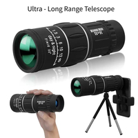 16x52 Long Range Monocular Telescope High - Power, Dual Focus, Optical Zoom Scope, High Magnification for Night Spyglass Use