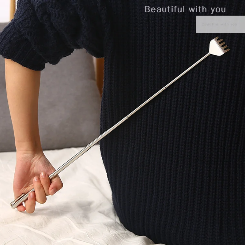 Stainless Steel Claw Back Scraper Telescopic Retractable Back Scratcher Extendible Body Massage Hackle Itch Stick Health Care