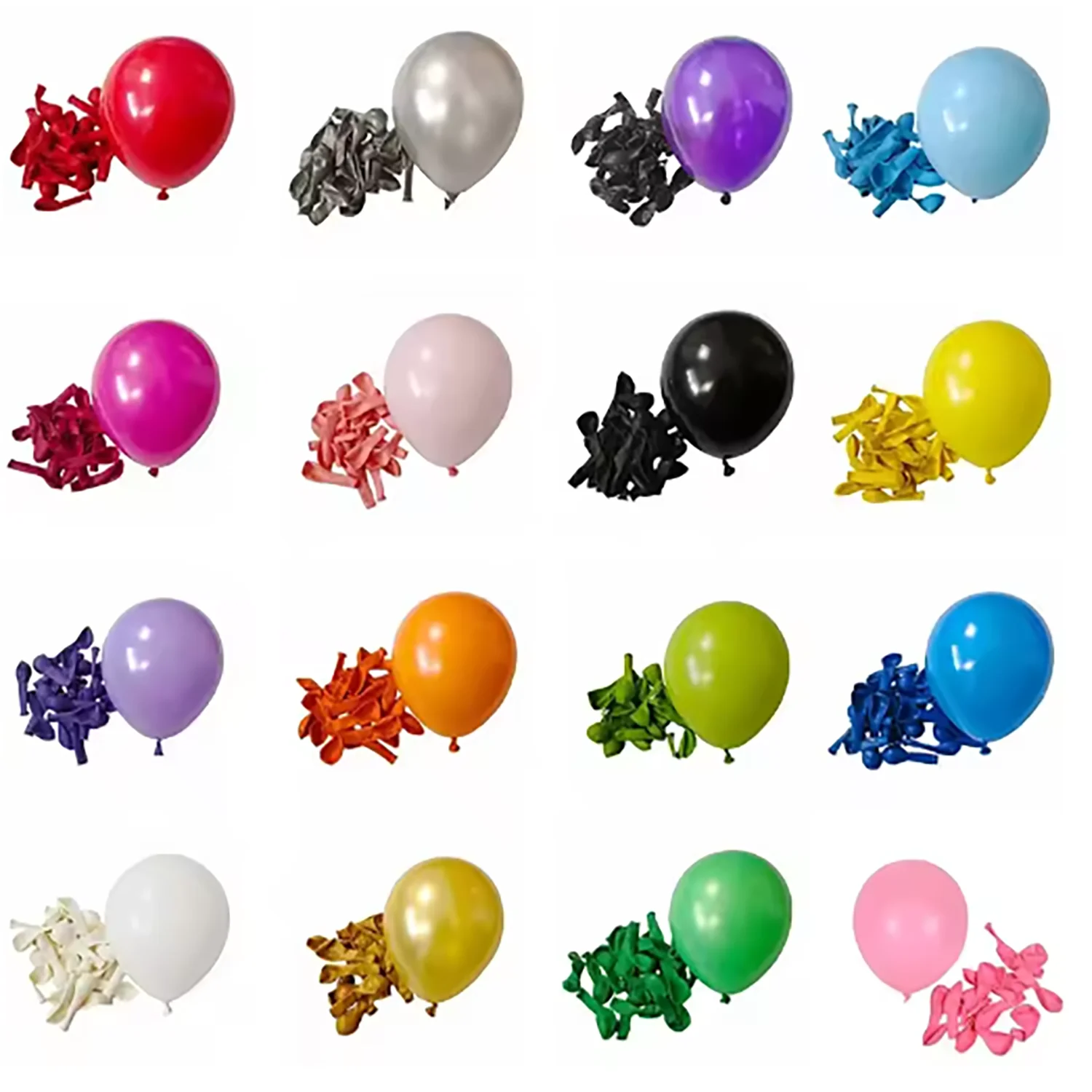 Black & Red Latex Balloons Set for Party Decor