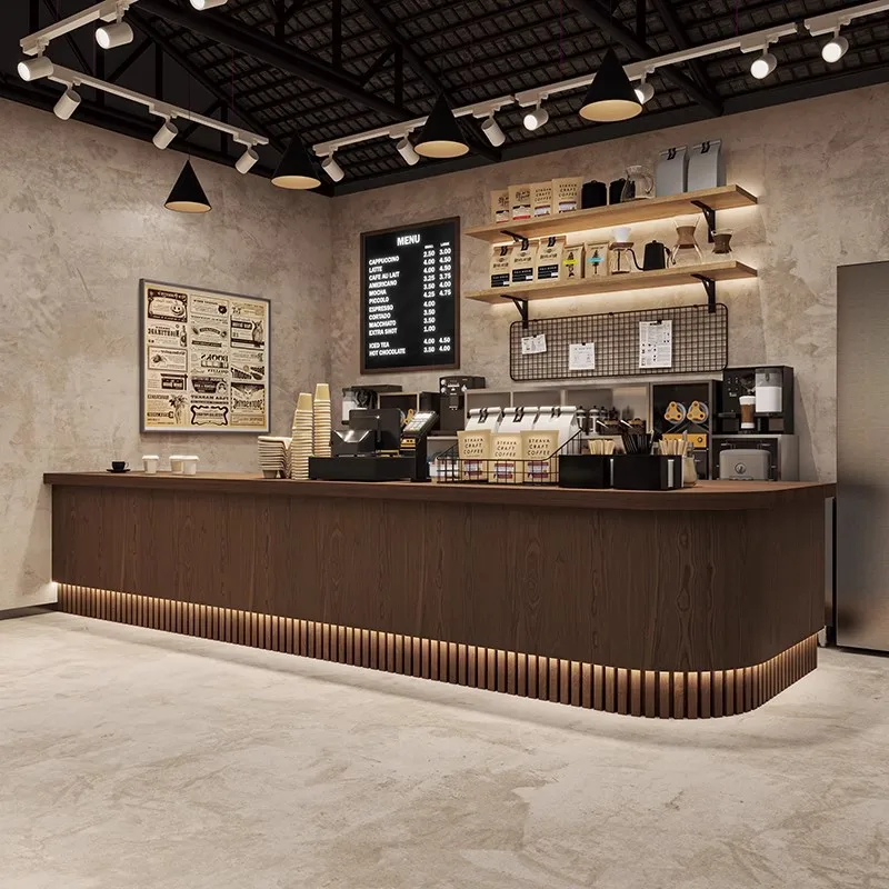 

Industrial Style Retro Reception Desks Sophistication Solid Reception Desks Luxury Reinforced Office Furniture Ресепшн Стол LJ40