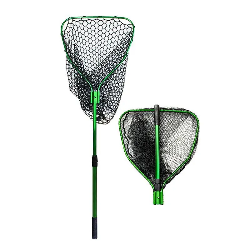 

High Quality Aluminum Alloy Mesh Frame Fishing Net 52*50cm Telescoping Foldable Hand Net