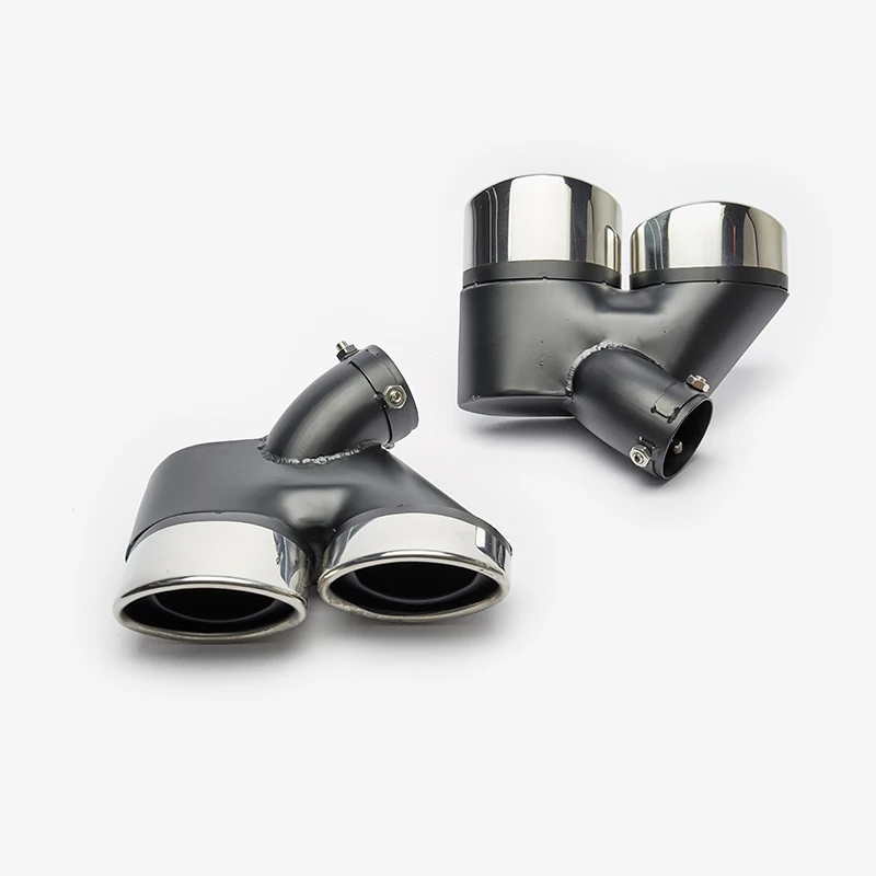 Car accessories Stainless steel exhaust pipe tail throat, bilateral four-out muffler, suitable for Mercedes-Benz W211 E260 E240