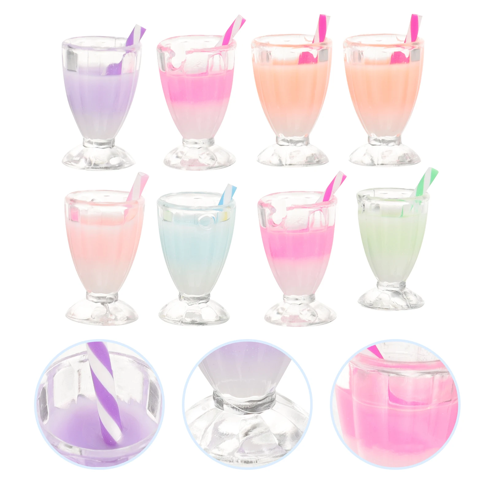 

10pcs Resin Drinking Cup Charms Diy Keychain Pendant Earrings Necklace Bracelet Accessories Mini Cup Charms For Jewelry Making