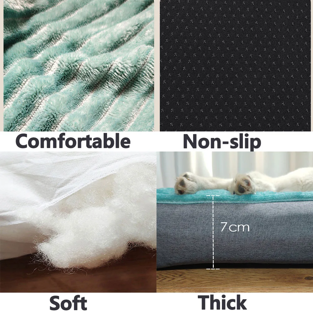 Thicken Soft Pet BedDog Bed Super Soft Cat Bed Mattress Winter Warm Comfortable Sleeping Mat for Cats Dogs Plush Cat Mat House