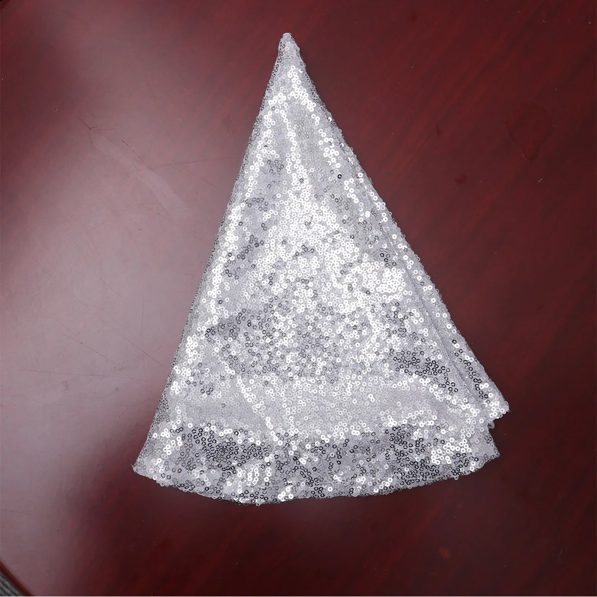 

Silver Sequin Tablecloth Round Shiny Waterproof Table Cover For Wedding Party Banquet Lightweight Polyester Glitter
