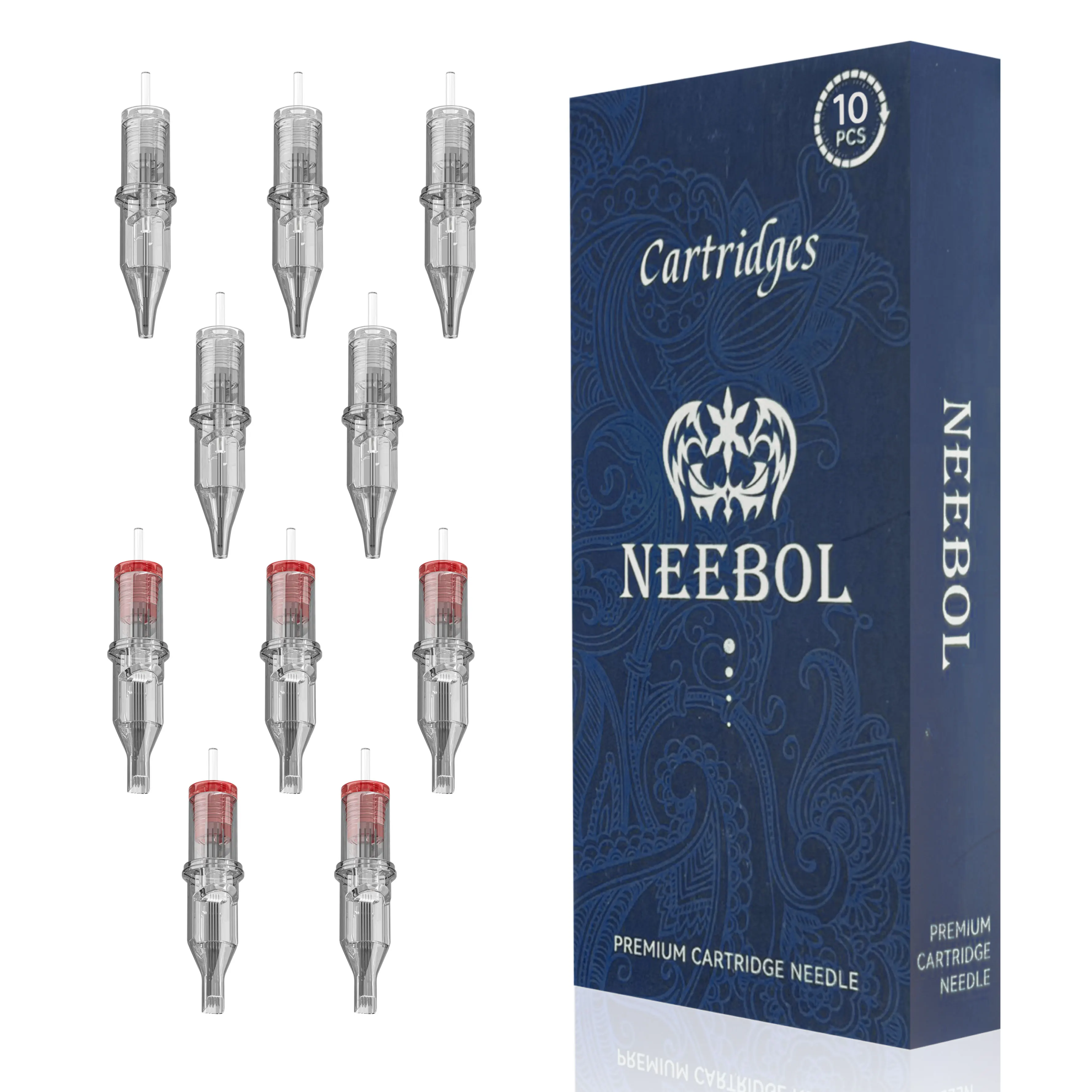 

10pcs Tattoo Needles Cartridge Needles, Disposable Mixed SizeNeedle Standard Round Liner for Tattoo Supply,(1205RL 1209RM)*5PCS