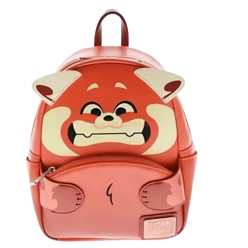 Mochila de Disney Loungefly Lesser Panda Meimei, bolso de hombro de doble correa, regalo de Navidad para niña