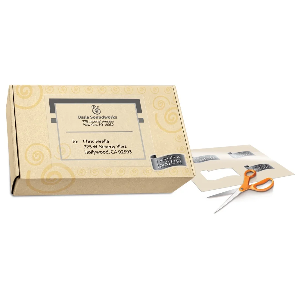 투명 배송 라벨, 영구 접착, 맞춤 제작 가능, 8-1/2 x 11, 공예, 정리, 초대장, 선물 등