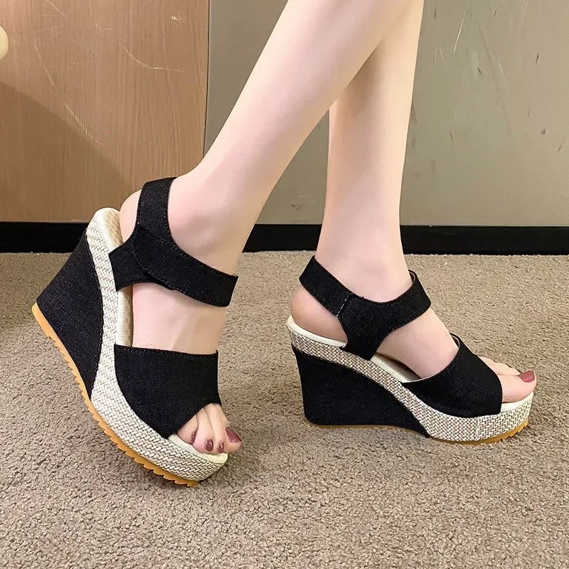 

High-heeled Wedge Platform Fish Mouth New Women's Peep Toe Sandals Womens Shoes Comfort Summer Designer Shoes